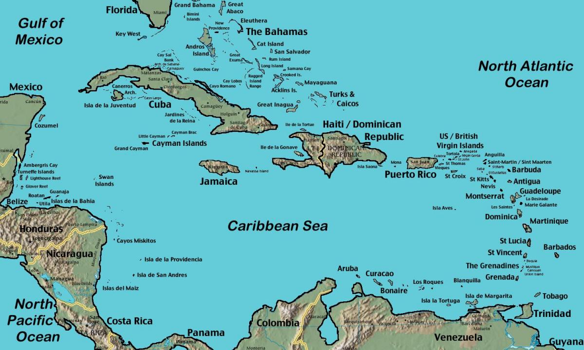 otok Venezuele karti