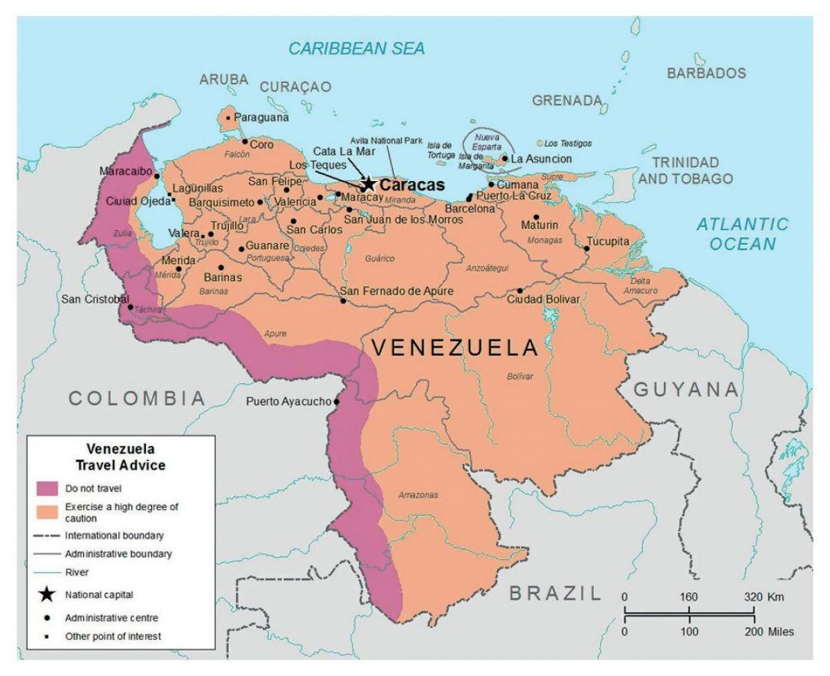 Venezuela na karti
