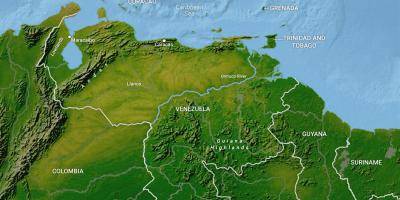 Karte za geografiju Venezuela 