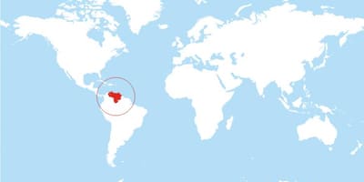 Karta Venezuele gdje na svijetu